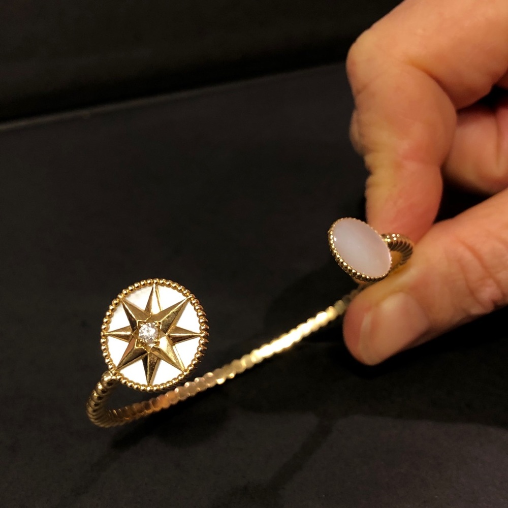 Dior Rose des Vents cuff bracelet - Picture 2 of 7